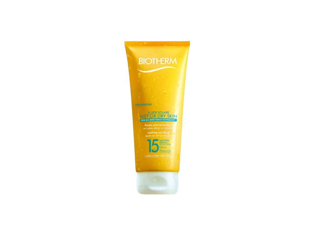 Hot Biotherm Fluide Solaire Peau Seche Et Mouillee Spf 15