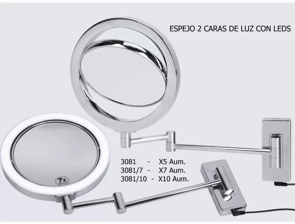 Hot ESENCIERS SL Lumiere Led Miroir 2 Bras